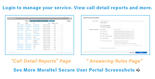 User Portal Screen Shots